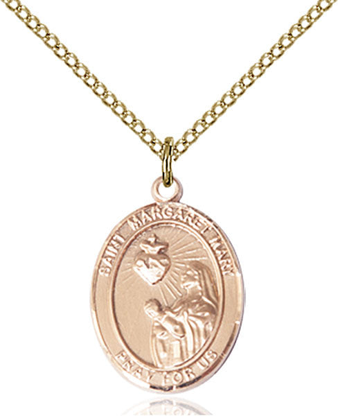 Gold Filled St. Margaret Mary Alacoque Pendant