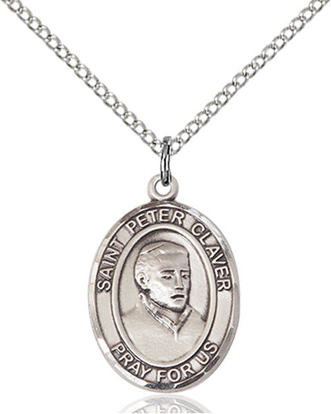 Sterling Silver St. Peter Claver Pendant