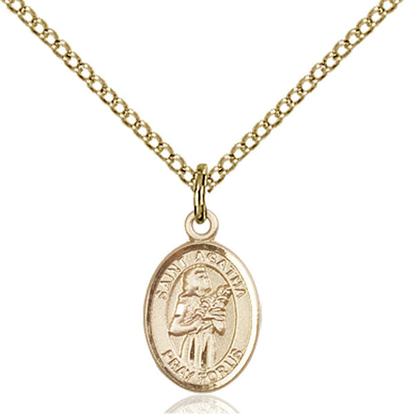 Gold Filled St. Agatha Pendant