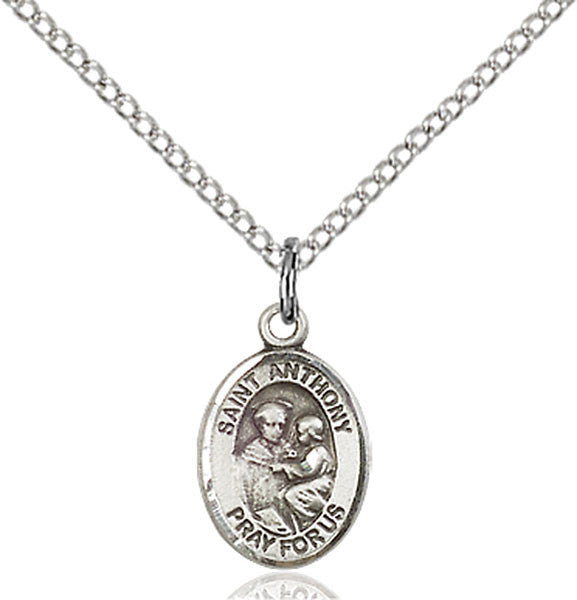 Sterling Silver St. Anthony of Padua Pendant