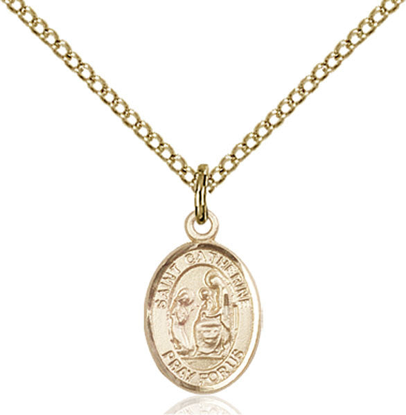 Gold Filled St. Catherine of Siena Pendant