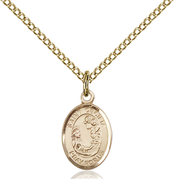 Gold Filled St. Cecilia Pendant