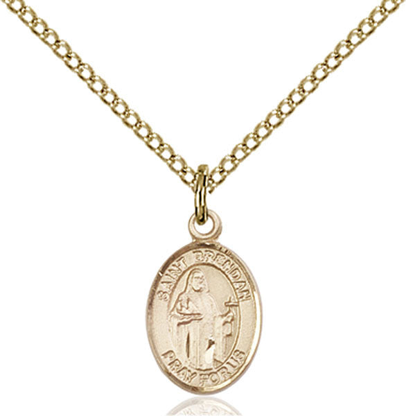 Gold Filled St. Brendan the Navigator Pendant