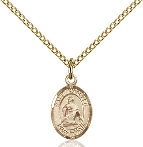Gold Filled St. Charles Borromeo Pendant
