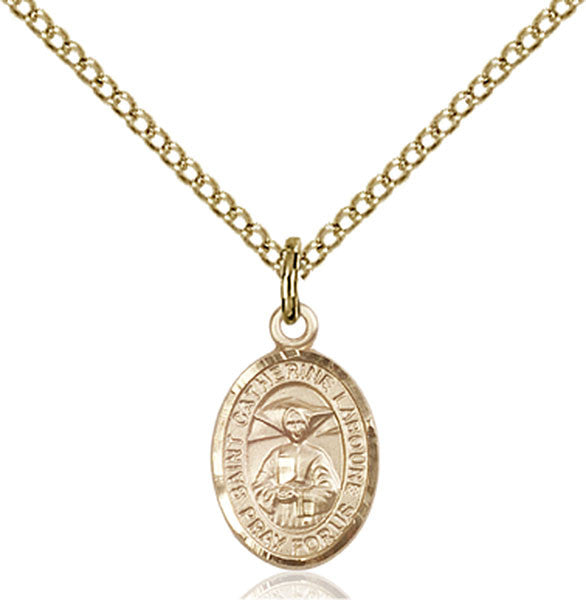 Gold Filled St. Catherine Laboure Pendant
