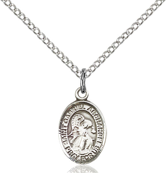 Sterling Silver St. Gabriel the Archangel Pendant
