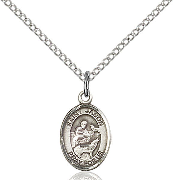 Sterling Silver St. Jason Pendant