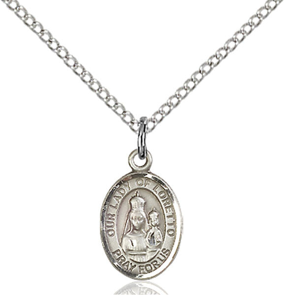 Sterling Silver O/L of Loretto Pendant