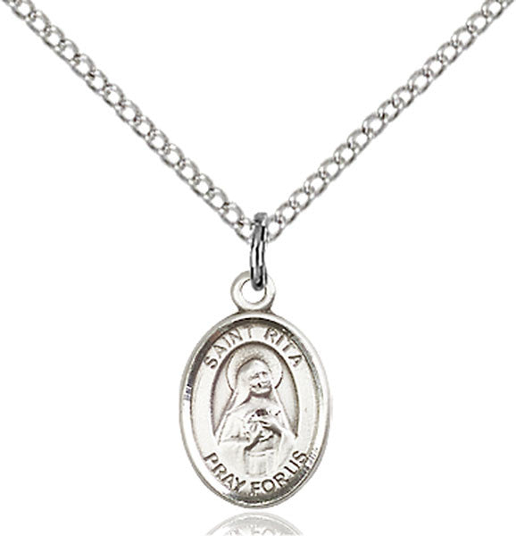 Sterling Silver St. Rita of Cascia Pendant