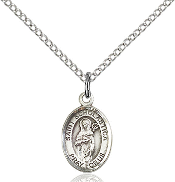 Sterling Silver St. Scholastica Pendant