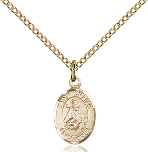 Gold Filled St. William of Rochester Pendant