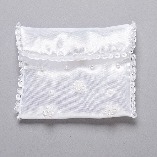 Beaded First Communion Rosary Pouch