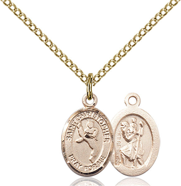 Gold Filled St. Christopher/Martial Arts Pendant
