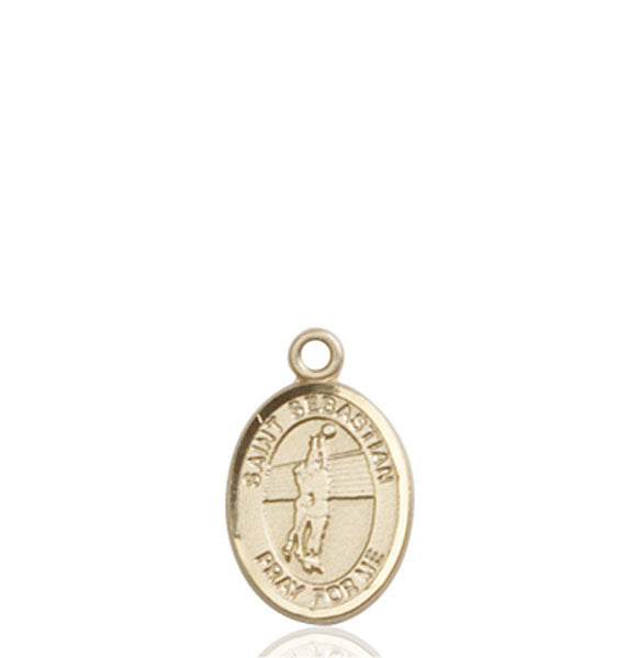 14kt Gold St. Sebastian / Volleyball Medal