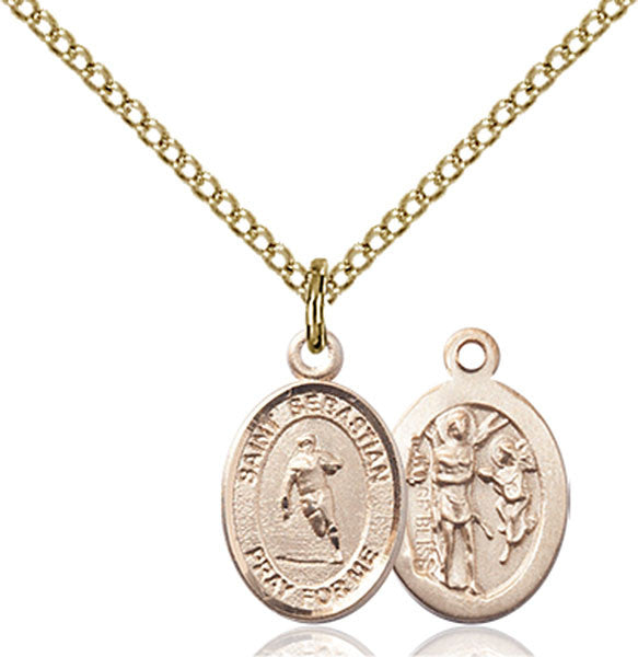 Gold Filled St. Sebastian / Rugby Pendant