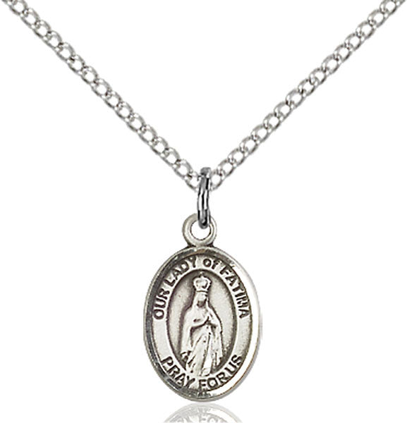 Sterling Silver O/L of Fatima Pendant