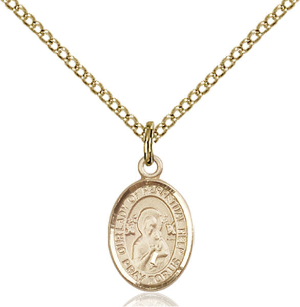 Gold Filled O/L of Perpetual Help Pendant