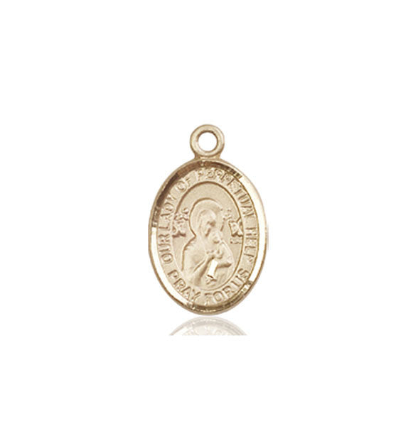 14kt Gold O/L of Perpetual Help Medal