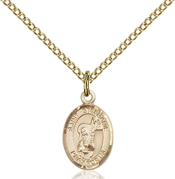 Gold Filled St. Stephanie Pendant