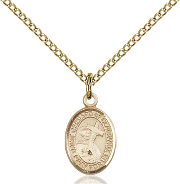 Gold Filled St. Bernard of Clairvaux Pendant