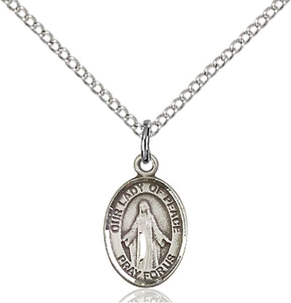 Sterling Silver O/L of Peace Pendant