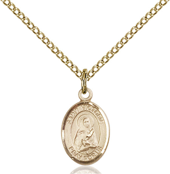 Gold Filled St. Victoria Pendant