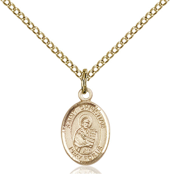 Gold Filled St. Christian Demosthenes Pendant