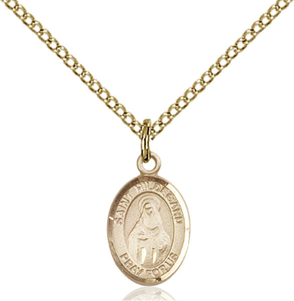 Gold Filled St. Hildegard Von Bingen Pendant