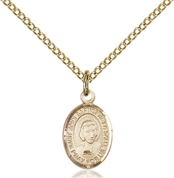 Gold Filled St. John Baptist de La Salle Pendant