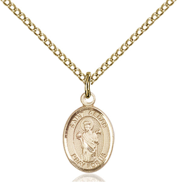 Gold Filled St. Aedan of Ferns Pendant