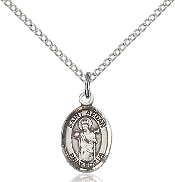 Sterling Silver St. Aedan of Ferns Pendant
