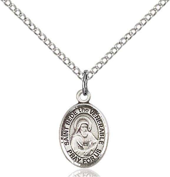 Sterling Silver St. Bede the Venerable Pendant
