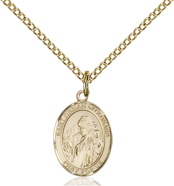 Gold Filled St. Finnian of Clonard Pendant