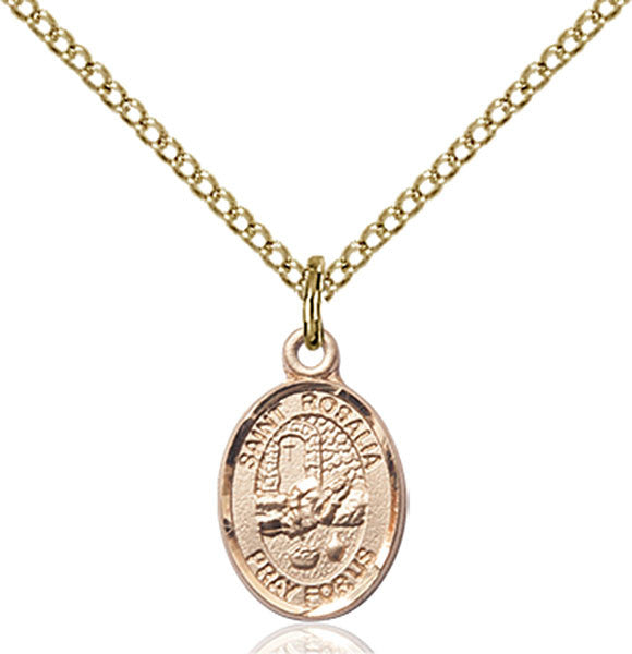 Gold Filled St. Rosalia Pendant