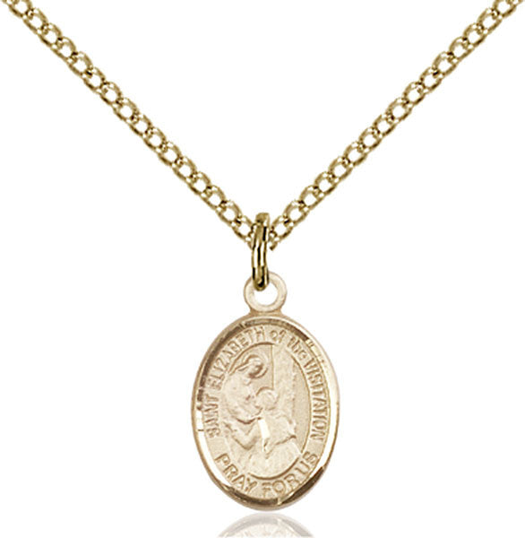 Gold Filled St. Elizabeth of the Visitation Pendan