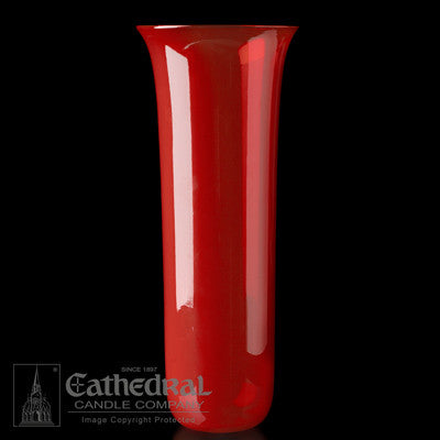 Glass Sanctuary Globe 14 Day | Flared Top Style - Ruby