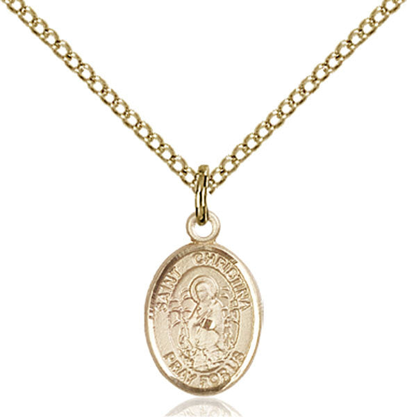 Gold Filled St. Christina the Astonishing Pendant