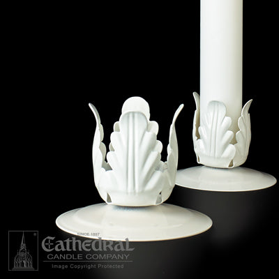 Metal Stand for 1-1/4" Candle | White