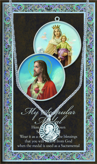Scapular Necklace & Chain with Picture Folder