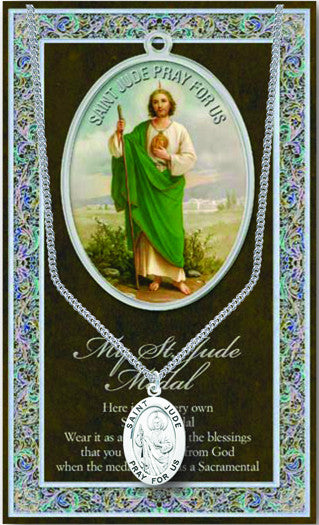 St. Jude Necklace & Chain with Picture Folder