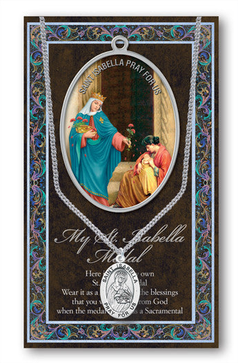 St. Isabella Necklace & Chain with Picture Folder