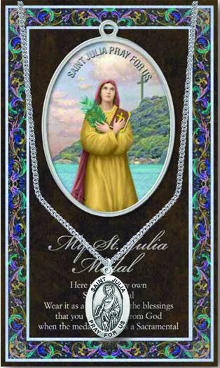 St. Julia Necklace & Chain with Picture Folder