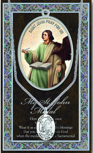 St. John Necklace & Chain with Picture Folder
