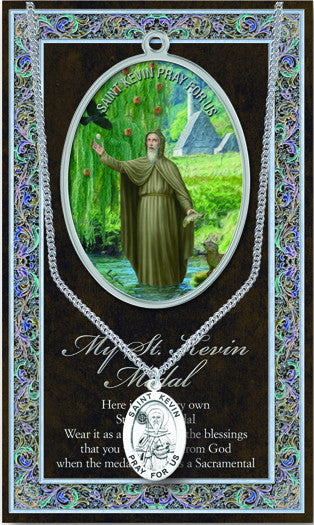 St. Kevin Necklace & Chain with Picture Folder