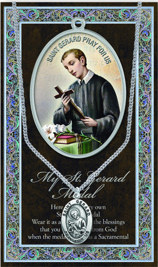 St. Gerard Necklace & Chain with Picture Folder