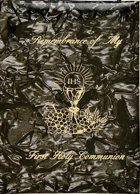 Remembrance of My First Holy Communion-Boy-Black Pearl