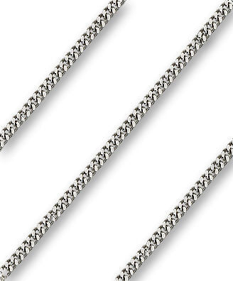 Lt Rhodium Heavy Curb Chain