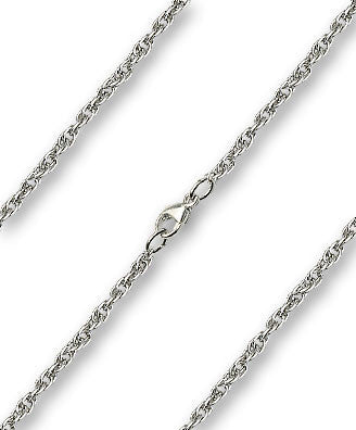 Silver Plate Light Rope Chain - Lobster Claw