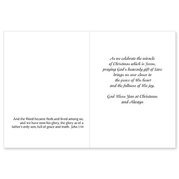 Oh Come Let Us Adore Him: Spirit of Christmas Card