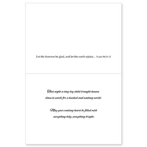 Heaven and Nature Sing: Spirit of Christmas Card